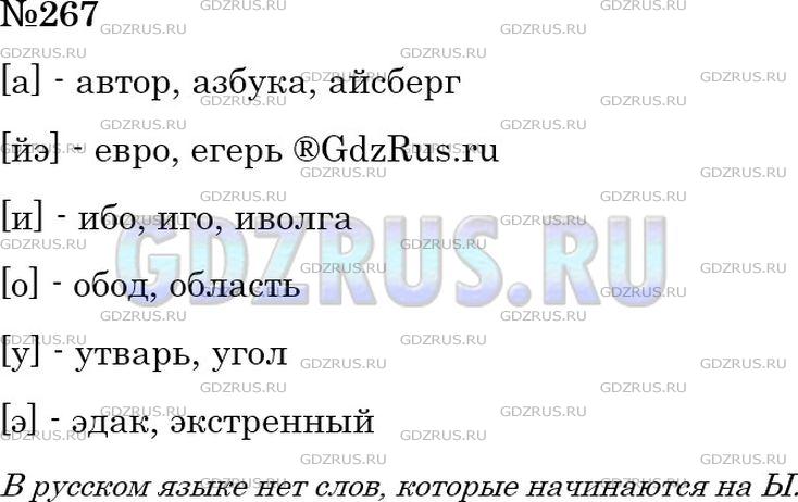 Фото решения 4: ГДЗ по Русскому языку 5 класса: Ладыженская Упр. 267