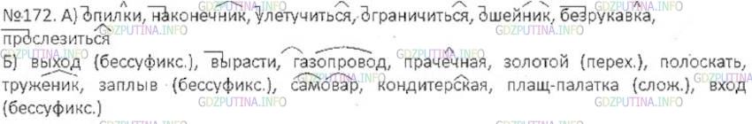 Русский язык стр 102 упр 172