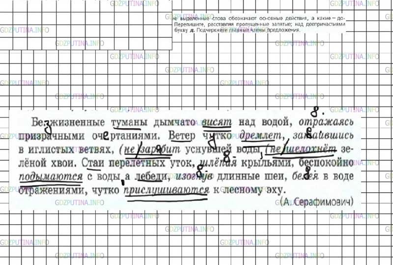 Фото решения 2: ГДЗ по Русскому языку 7 класса: Ладыженская Упр. 181