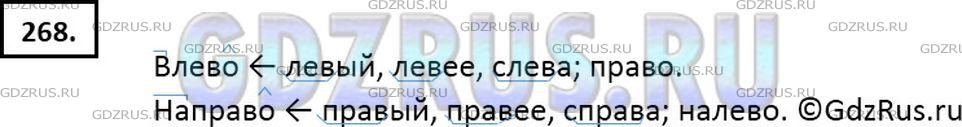 Фото решения 6: ГДЗ по Русскому языку 7 класса: Ладыженская Упр. 268