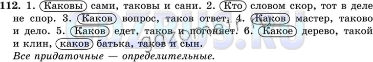 Фото решения 6: ГДЗ по Русскому языку 9 класса: Ладыженская Упр. 112